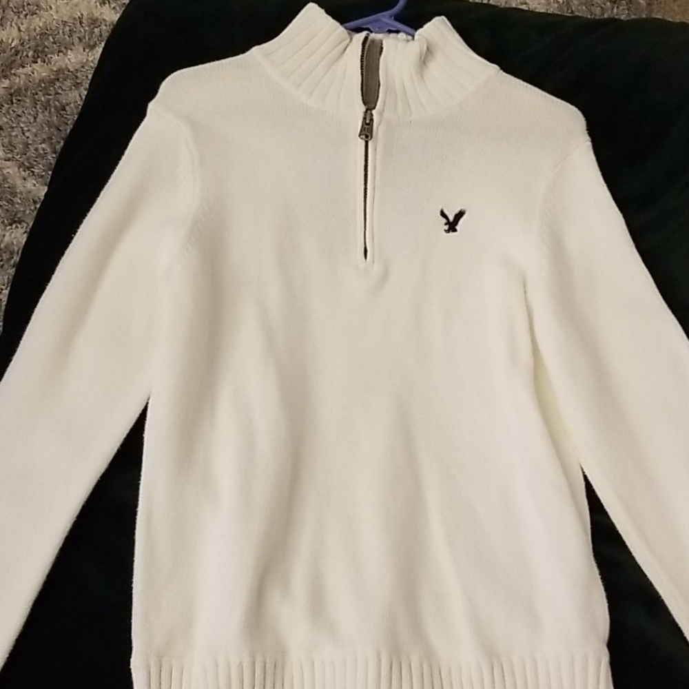 Mens half zip American eagle dress sweater.